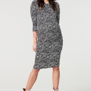 Supermom zwangerschapsjurk Animal Black